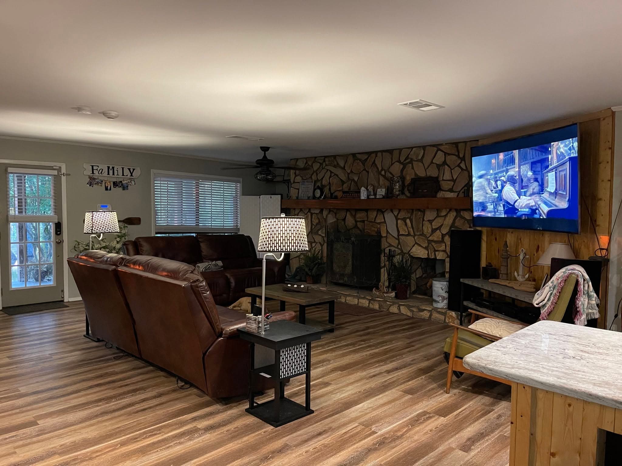 Inside the The Grand Island cabin